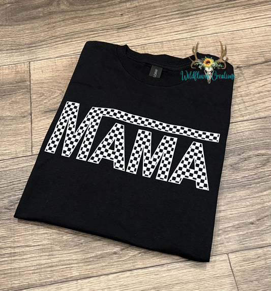 Mama Checkered tee