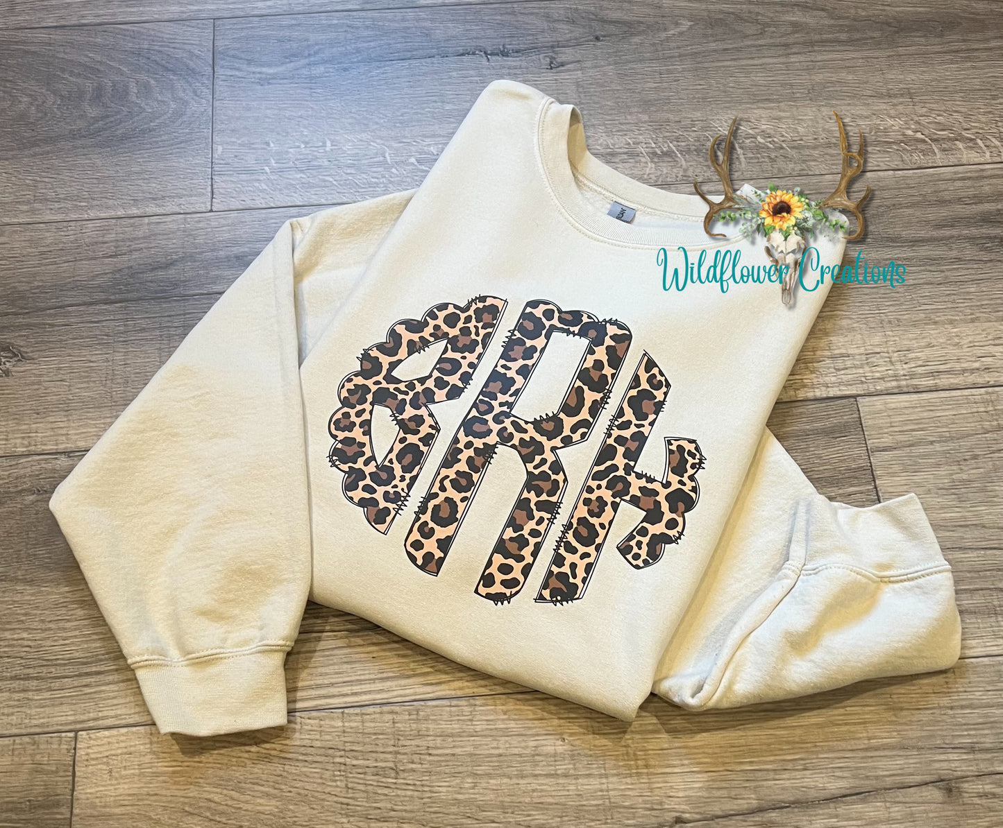 Leopard Monogram Sweatshirt