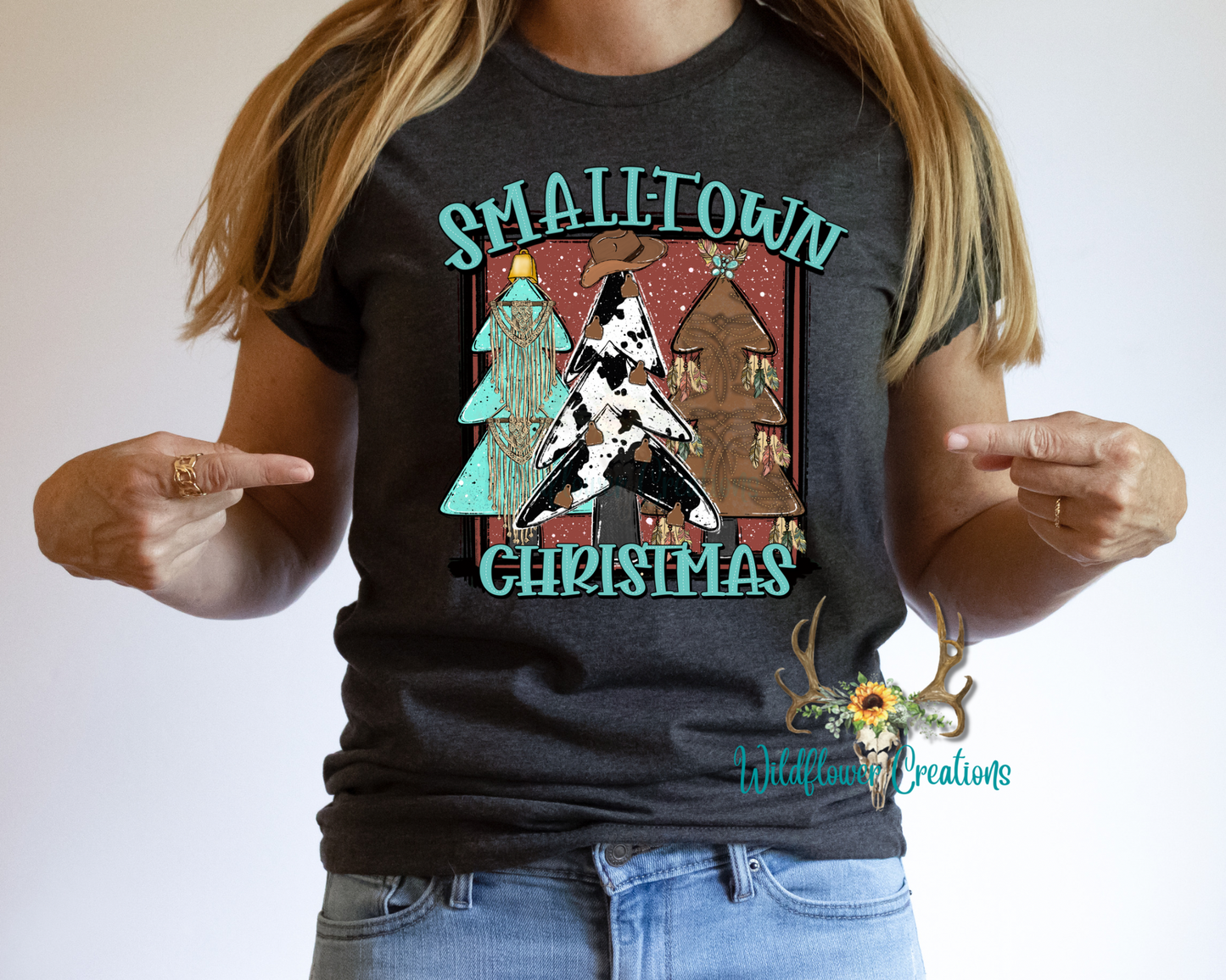 Small-town Christmas tee