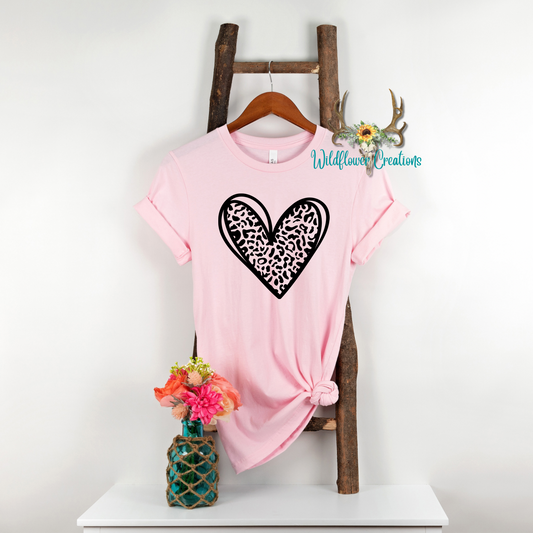 Leopard Heart tee