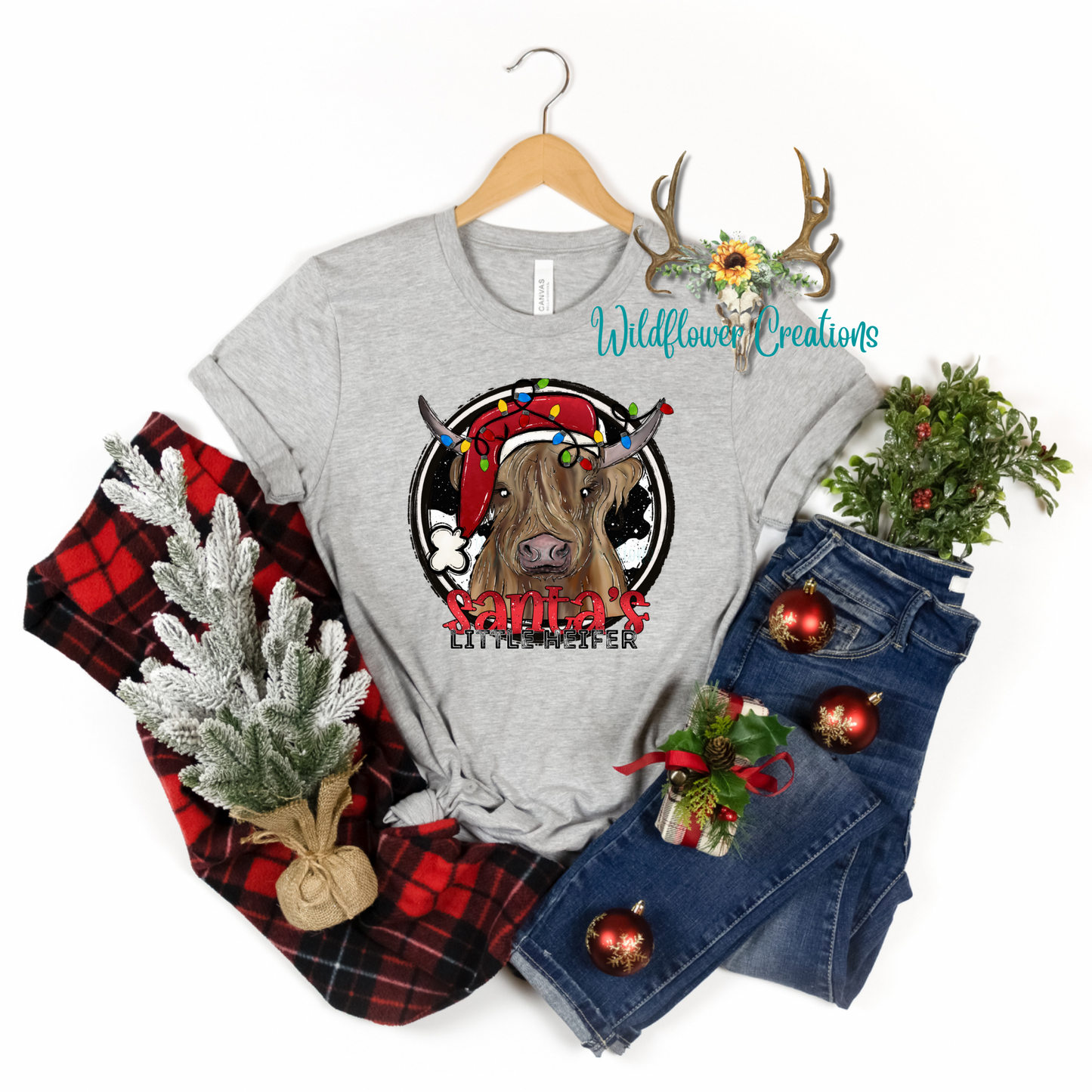 Santa’s little Heifer tee