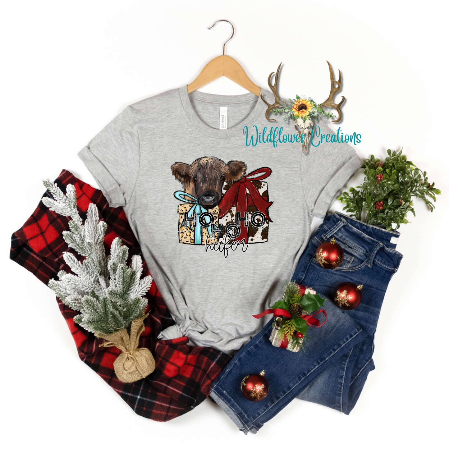 Ho Ho Ho heifer tee